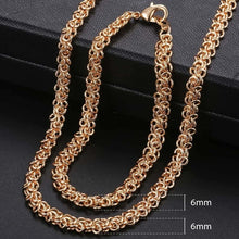 Load image into Gallery viewer, Gold Bracelet Necklace Set