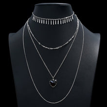 Load image into Gallery viewer, Gold Color Star Moon Tassel Necklace