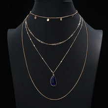 Load image into Gallery viewer, Gold Color Star Moon Tassel Necklace