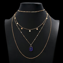 Load image into Gallery viewer, Gold Color Star Moon Tassel Necklace