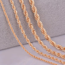 Load image into Gallery viewer, Gold rope chain necklace
